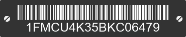 2011 FORD Escape 1FMCU4K35BKC06479 VIN decoded