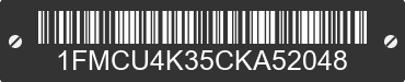 2012 FORD Escape 1FMCU4K35CKA52048 VIN decoded