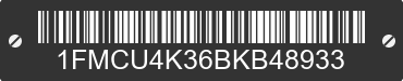 2011 FORD Escape 1FMCU4K36BKB48933 VIN decoded