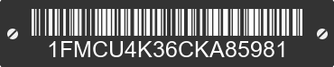 2012 FORD Escape 1FMCU4K36CKA85981 VIN decoded