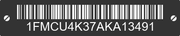 2010 FORD Escape 1FMCU4K37AKA13491 VIN decoded
