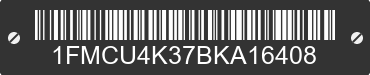 2011 FORD Escape 1FMCU4K37BKA16408 VIN decoded
