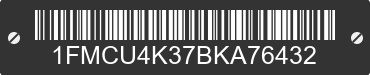2011 FORD Escape 1FMCU4K37BKA76432 VIN decoded