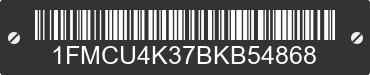 2011 FORD Escape 1FMCU4K37BKB54868 VIN decoded