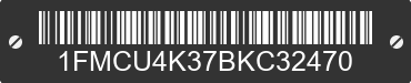 2011 FORD Escape 1FMCU4K37BKC32470 VIN decoded
