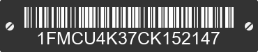 2012 FORD Escape 1FMCU4K37CK152147 VIN decoded