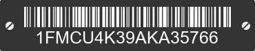 2010 FORD Escape 1FMCU4K39AKA35766 VIN decoded