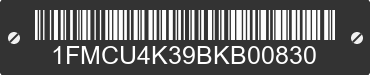 2011 FORD Escape 1FMCU4K39BKB00830 VIN decoded