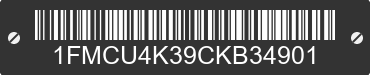 2012 FORD Escape 1FMCU4K39CKB34901 VIN decoded
