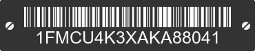 2010 FORD Escape 1FMCU4K3XAKA88041 VIN decoded
