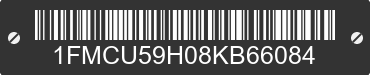 2008 FORD Escape 1FMCU59H08KB66084 VIN decoded