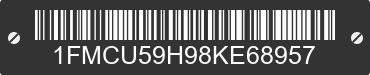 2008 FORD Escape 1FMCU59H98KE68957 VIN decoded
