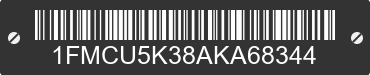 2010 FORD Escape 1FMCU5K38AKA68344 VIN decoded