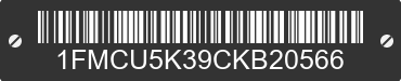 2012 FORD Escape 1FMCU5K39CKB20566 VIN decoded