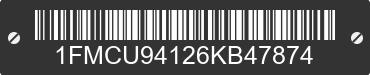 2006 FORD Escape 1FMCU94126KB47874 VIN decoded