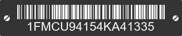 2004 FORD Escape 1FMCU94154KA41335 VIN decoded