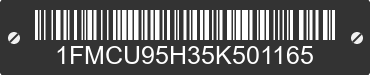 2005 FORD Escape 1FMCU95H35K501165 VIN decoded