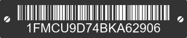 2011 FORD Escape 1FMCU9D74BKA62906 VIN decoded