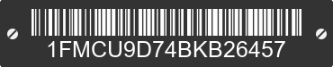 2011 FORD Escape 1FMCU9D74BKB26457 VIN decoded
