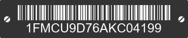 2010 FORD Escape 1FMCU9D76AKC04199 VIN decoded