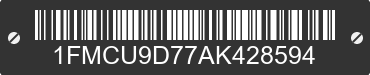 2010 FORD Escape 1FMCU9D77AK428594 VIN decoded
