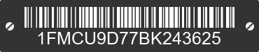 2011 FORD Escape 1FMCU9D77BK243625 VIN decoded