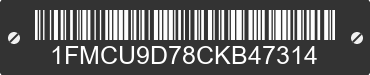 2012 FORD Escape 1FMCU9D78CKB47314 VIN decoded