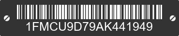 2010 FORD Escape 1FMCU9D79AK441949 VIN decoded