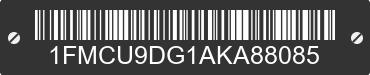 2010 FORD Escape 1FMCU9DG1AKA88085 VIN decoded