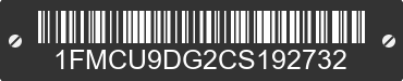2012 FORD Escape 1FMCU9DG2CS192732 VIN decoded