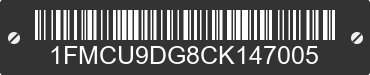 2012 FORD Escape 1FMCU9DG8CK147005 VIN decoded