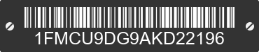 2010 FORD Escape 1FMCU9DG9AKD22196 VIN decoded