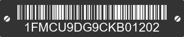 2012 FORD Escape 1FMCU9DG9CKB01202 VIN decoded