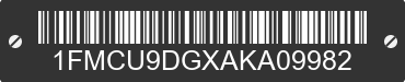 2010 FORD Escape 1FMCU9DGXAKA09982 VIN decoded