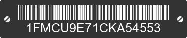 2012 FORD Escape 1FMCU9E71CKA54553 VIN decoded