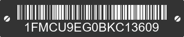 2011 FORD Escape 1FMCU9EG0BKC13609 VIN decoded
