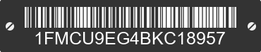 2011 FORD Escape 1FMCU9EG4BKC18957 VIN decoded