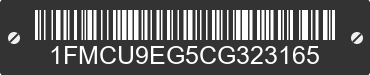2012 FORD Escape 1FMCU9EG5CG323165 VIN decoded