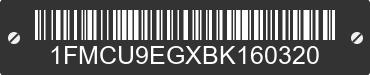 2011 FORD Escape 1FMCU9EGXBK160320 VIN decoded