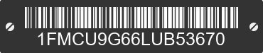 2020 FORD Escape 1FMCU9G66LUB53670 VIN decoded