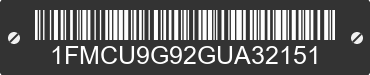 2016 FORD Escape 1FMCU9G92GUA32151 VIN decoded
