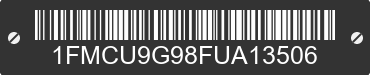 2015 FORD Escape 1FMCU9G98FUA13506 VIN decoded