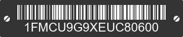 2014 FORD Escape 1FMCU9G9XEUC80600 VIN decoded