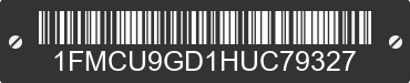 2017 FORD Escape 1FMCU9GD1HUC79327 VIN decoded