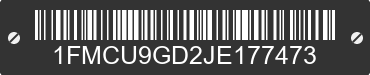 2018 FORD Escape 1FMCU9GD2JE177473 VIN decoded