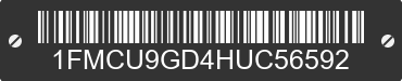 2017 FORD Escape 1FMCU9GD4HUC56592 VIN decoded
