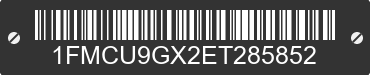 2014 FORD Escape 1FMCU9GX2ET285852 VIN decoded