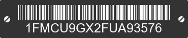 2015 FORD Escape 1FMCU9GX2FUA93576 VIN decoded