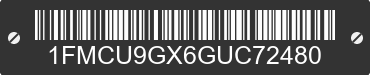 2016 FORD Escape 1FMCU9GX6GUC72480 VIN decoded