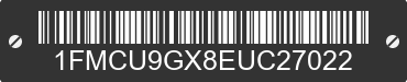 2014 FORD Escape 1FMCU9GX8EUC27022 VIN decoded